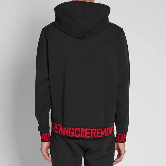 Opening Ceremony Monogramed Trim Black Hoodie - Picture 13 of 16